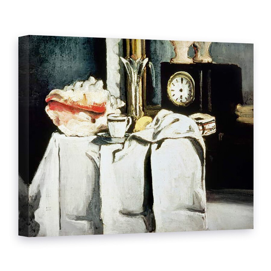Tablou canvas - Paul Cezanne - Ceas de marmura neagra, 60 x 80 cm
