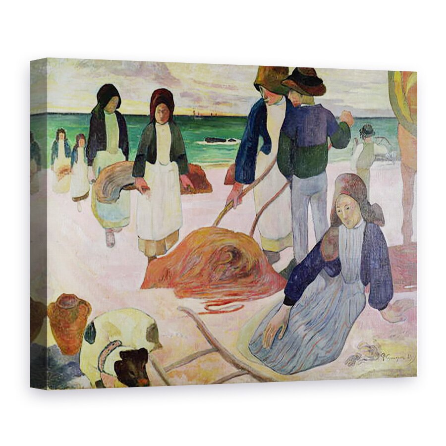 Tablou canvas - Paul Gauguin - Culegatori de alge marine, 75 x 100 cm