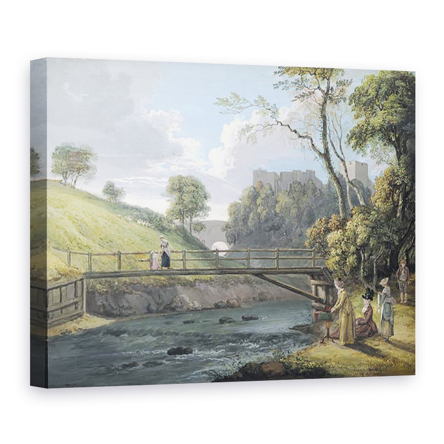 Tablou canvas - Paul Sandby - Castelul Roslin, 60 x 80 cm