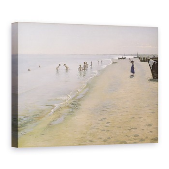 Tablou canvas - Peder Severin Kroyer - Ziua de vara la plaja de sud din Skagen, 60 x 80 cm Tablou canvas - Peder Severin Kroyer - Ziua de vara la plaja de sud din Skagen, 60 x 80 cm