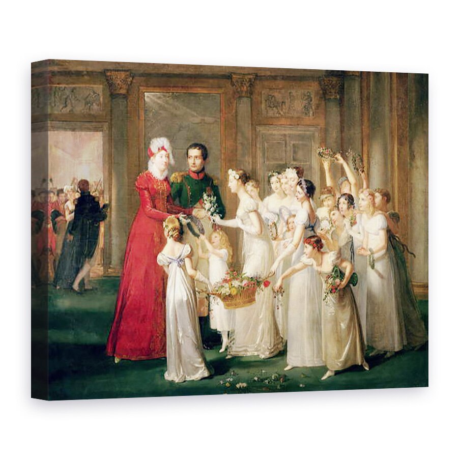 Tablou canvas - Pauline Auzou - Sosirea Marie-Louise de Habsbourg-Lorena 1791-1847 in Galeria Chateau de Compiegne, 50 x 70 cm