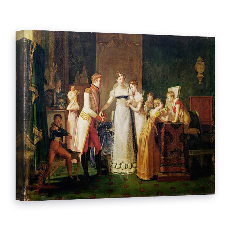 Tablou canvas - Pauline Auzou - Marie-Louise 1791-1847 din Austria Licitand adio familiei sale la Viena, 13 martie 1810, 50 x 70 cm