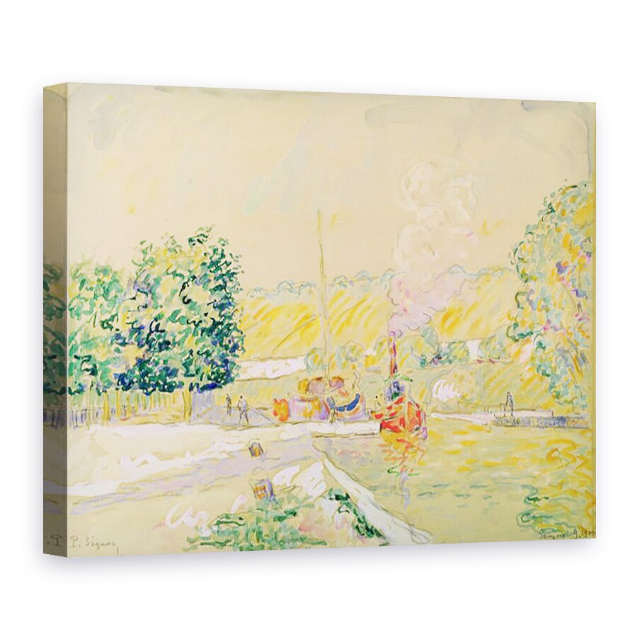 Tablou canvas - Paul Signac - Lock la Sannois, 50 x 70 cm