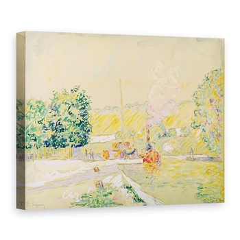 Tablou canvas - Paul Signac - Lock la Sannois, 50 x 70 cm Tablou canvas - Paul Signac - Lock la Sannois, 50 x 70 cm