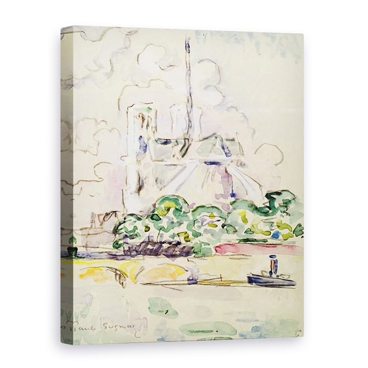 Tablou canvas - Paul Signac - Notre-Dame, 50 x 70 cm