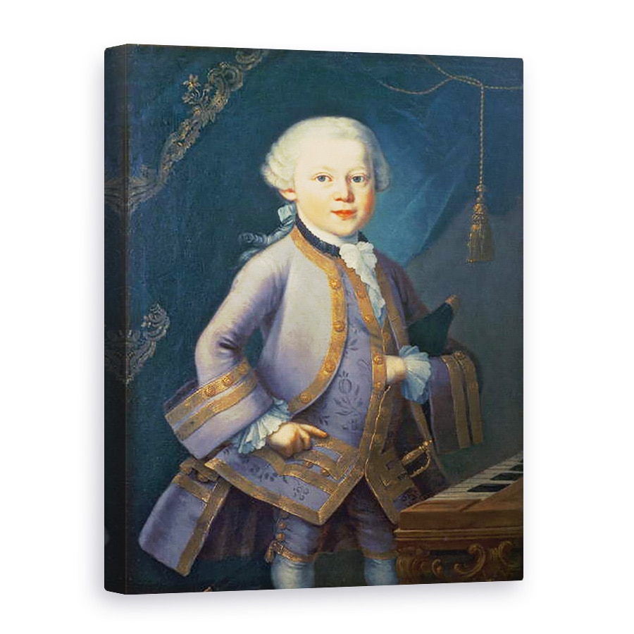 Tablou canvas - Peter Anton Lorenzoni - Wolfgang Amadeus Mozart, 60 x 80 cm