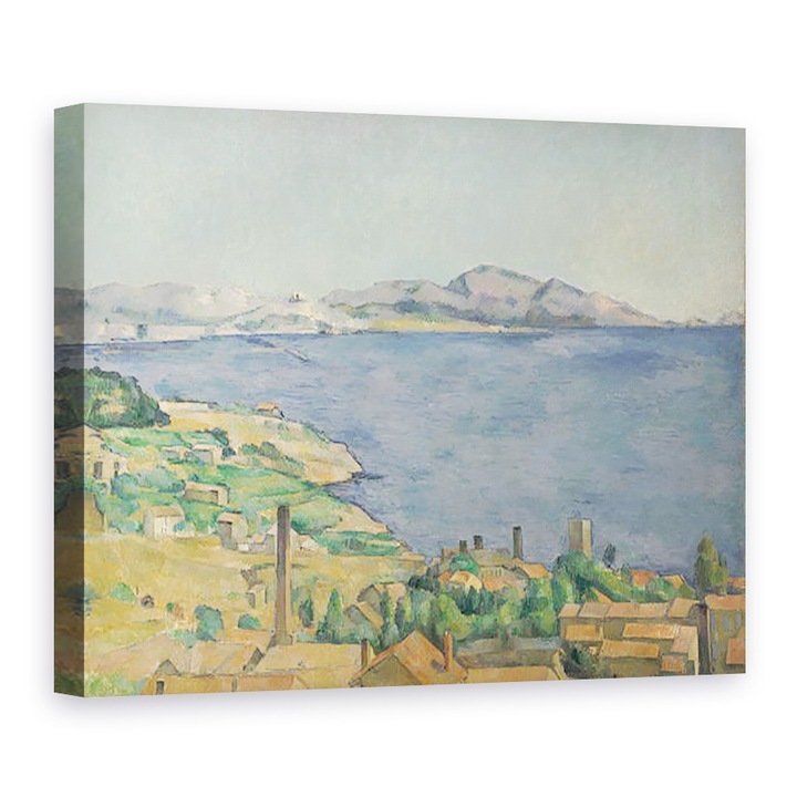 Картина на платно - Пол Сезан - Марсилският залив, видян от LEstaque, 60 x 80 cm
