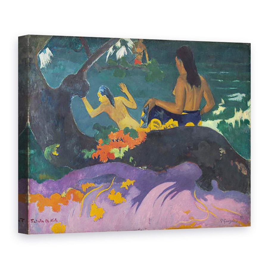 Tablou canvas - Paul Gauguin - Fatata te Mimi La Mare, 75 x 100 cm