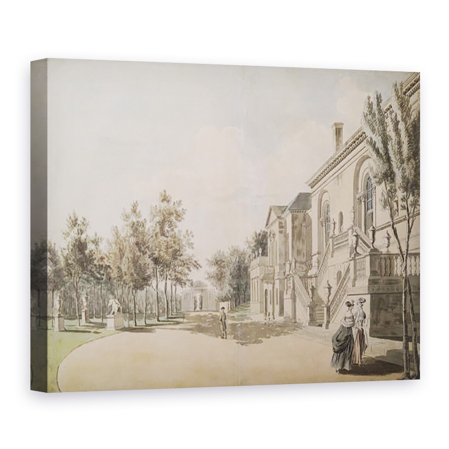 Tablou canvas - Paul Sandby - Casa Chiswick, 60 x 80 cm