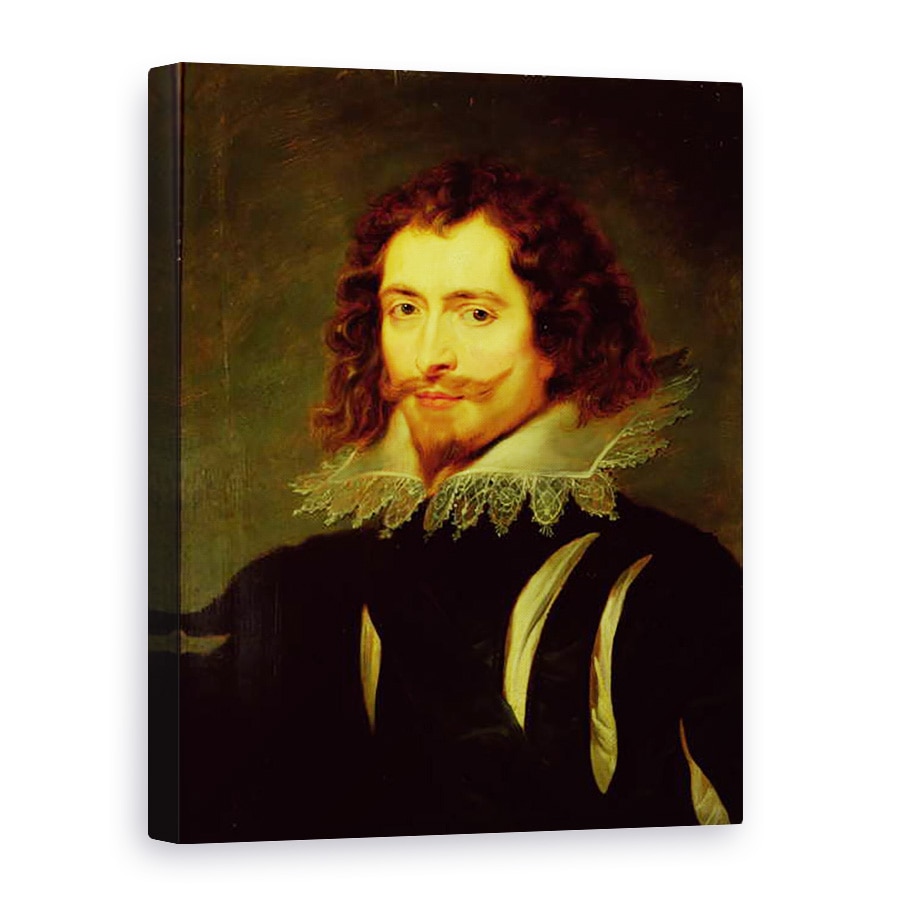 Tablou canvas - Peter Paul Rubens - Portretul lui George Villiers 1592-1628 Primul Duce de Buckingham ulei pe panza, 75 x 100 cm