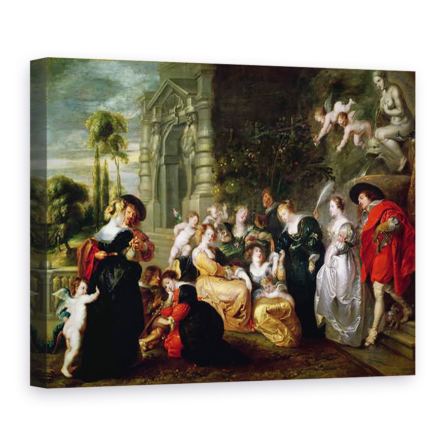 Tablou canvas - Peter Paul Rubens - Gradina Iubirii, 60 x 80 cm