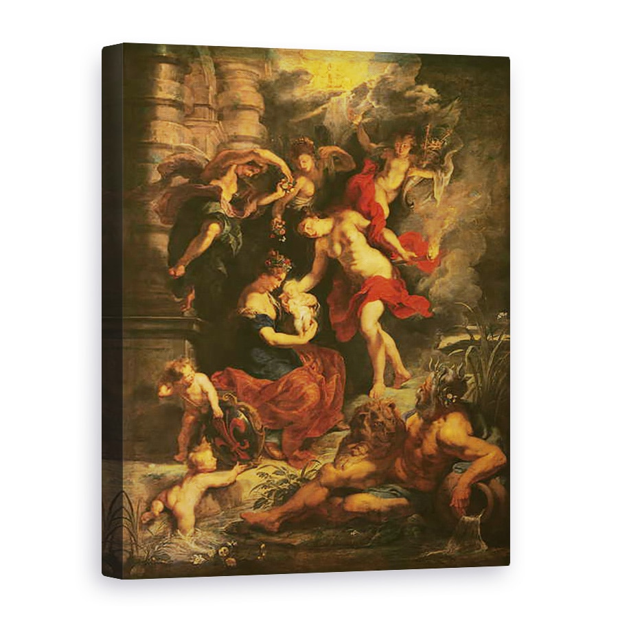 Tablou canvas - Peter Paul Rubens - Ciclul Medici, Nasterea Mariei de Medici 1573-1647 26 aprilie 1573, 75 x 100 cm