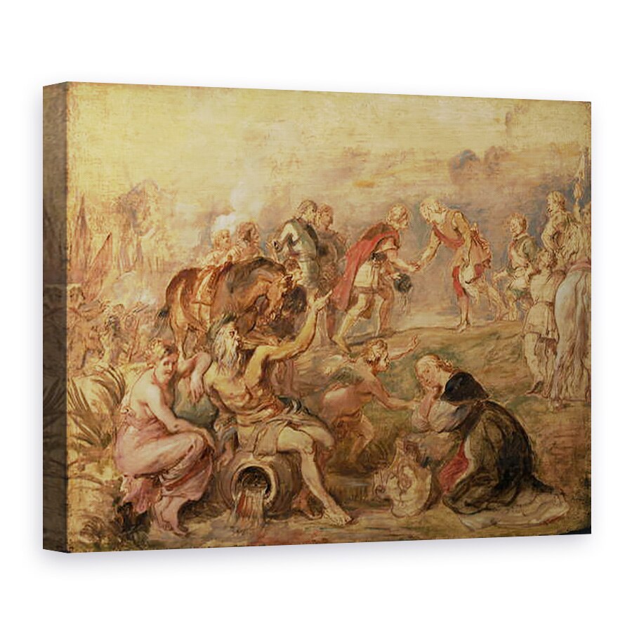 Tablou canvas - Peter Paul Rubens - intalnirea regelui Ferdinand al Ungariei si a cardinalului-infante Ferdinand al Spaniei la Nördlingen, 60 x 80 cm