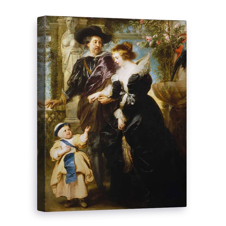 Tablou canvas - Peter Paul Rubens - Rubens, sotia sa Helena Fourment si fiul lor Frans, 60 x 80 cm