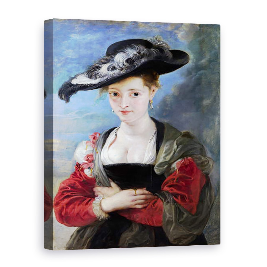 Tablou canvas - Peter Paul Rubens - Portret De Susanna Lunden ? Le Chapeau de Paille c.1622-5, 60 x 80 cm