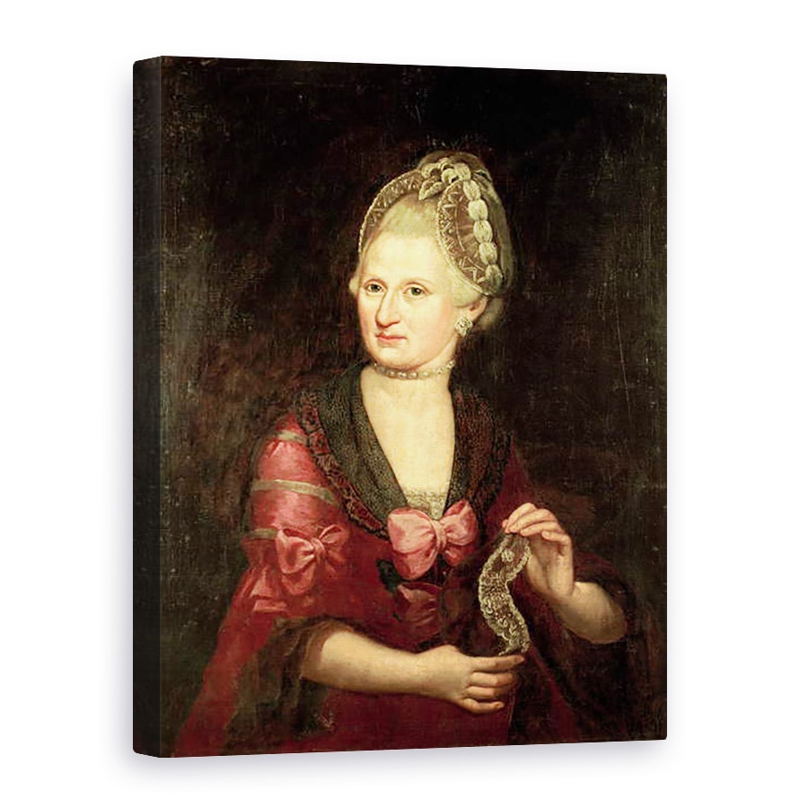 Tablou canvas - Peter Anton Lorenzoni - Anna Maria Mozart, neasa Pertl, mama lui Wolfgang Amadeus Mozart, 60 x 80 cm