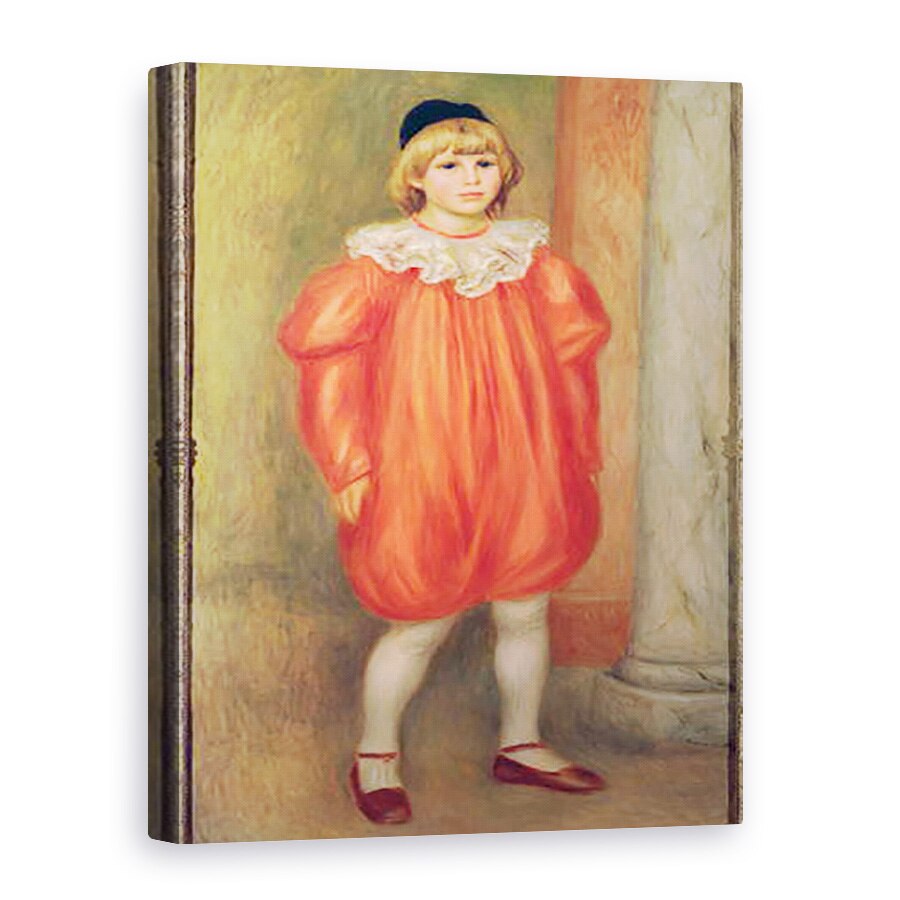 Tablou canvas - Pierre Auguste Renoir - Claude Renoir intr-un costum de clovn, 75 x 100 cm