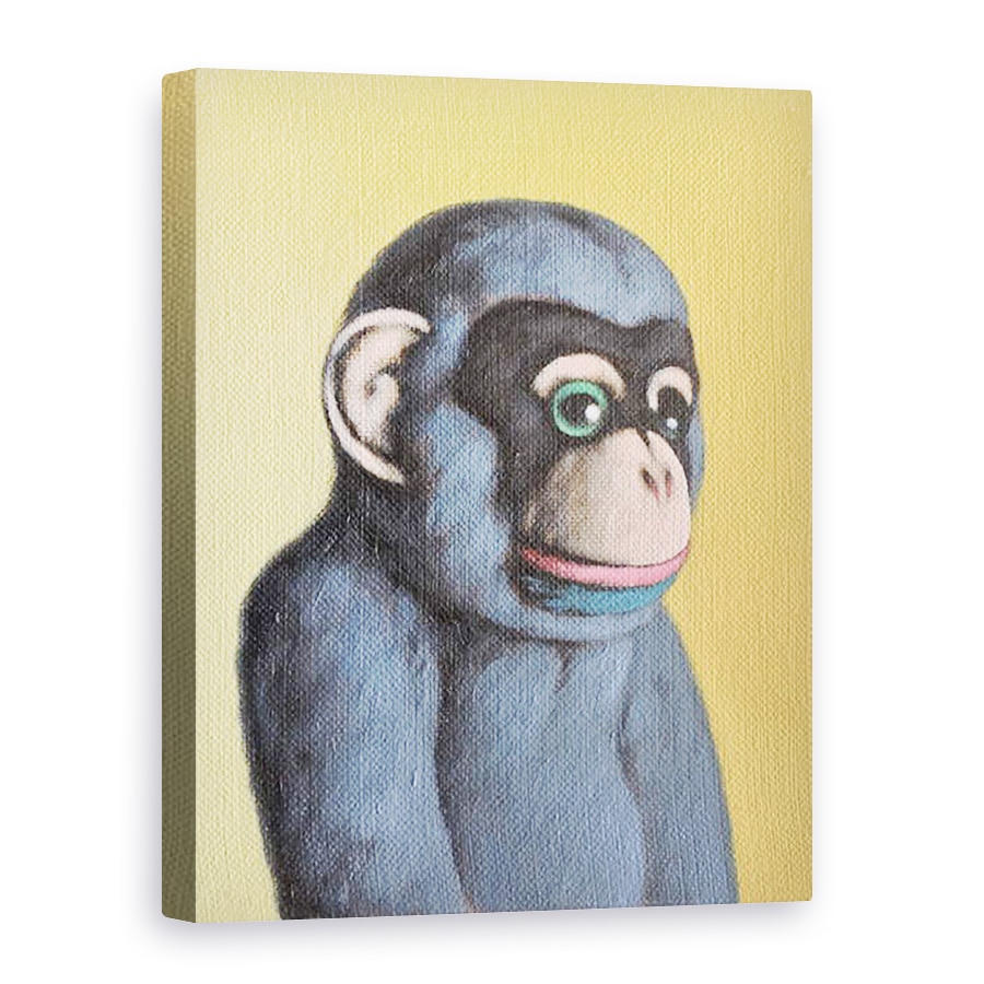 Tablou canvas - Peter Jones - Mauve Maimuta pe galben, 2006, 60 x 80 cm