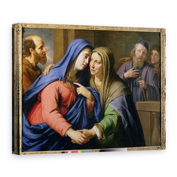Tablou canvas - Philippe de Champaigne - Vizita, 60 x 80 cm Tablou canvas - Philippe de Champaigne - Vizita, 60 x 80 cm