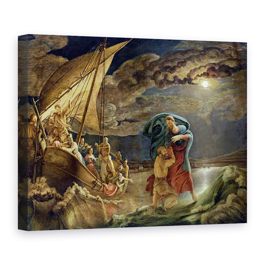 Tablou canvas - Philipp Otto Runge - Peter merge pe apa, 75 x 100 cm