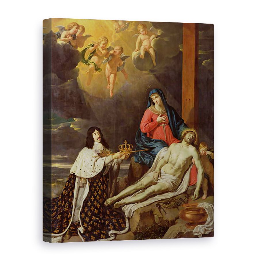 Tablou canvas - Philippe de Champaigne - Juramantul lui Ludovic al XIII-lea 1601-43 rege al Frantei si al Navarei, 75 x 100 cm