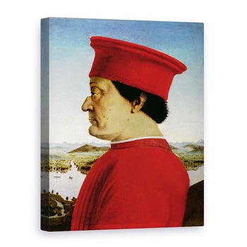 Tablou canvas - Piero della Francesca - Federigo da Montefeltro 1422-82 Duke of Urbino, 75 x 100 cm Tablou canvas - Piero della Francesca - Federigo da Montefeltro 1422-82 Duke of Urbino, 75 x 100 cm