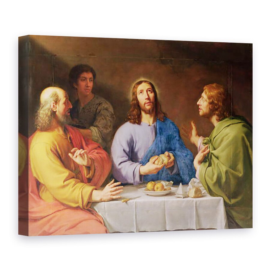 Tablou canvas - Philippe de Champaigne - Cina de la Emmaus, 60 x 80 cm