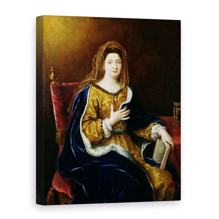 Tablou canvas - Pierre Mignard - Portretul lui Francoise dAubigne 1635-1719 Marquise de Maintenon, 60 x 80 cm