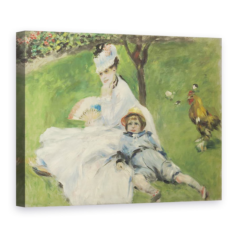 Tablou canvas - Pierre Auguste Renoir - Madame Monet si Fiul ei, 75 x 100 cm