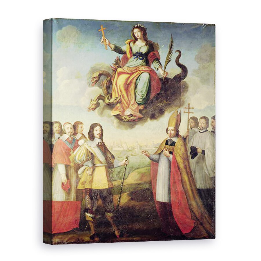 Tablou canvas - Pierre Courtillon - Intrarea regelui Ludovic al XIII-lea 1601-43 al Frantei si al Navarei, in La Rochelle, 75 x 100 cm