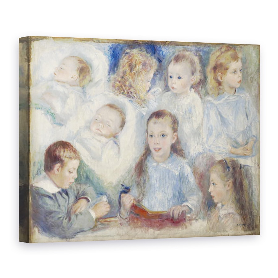 Tablou canvas - Pierre Auguste Renoir - Studii de sefii Copiii Berard, 60 x 80 cm
