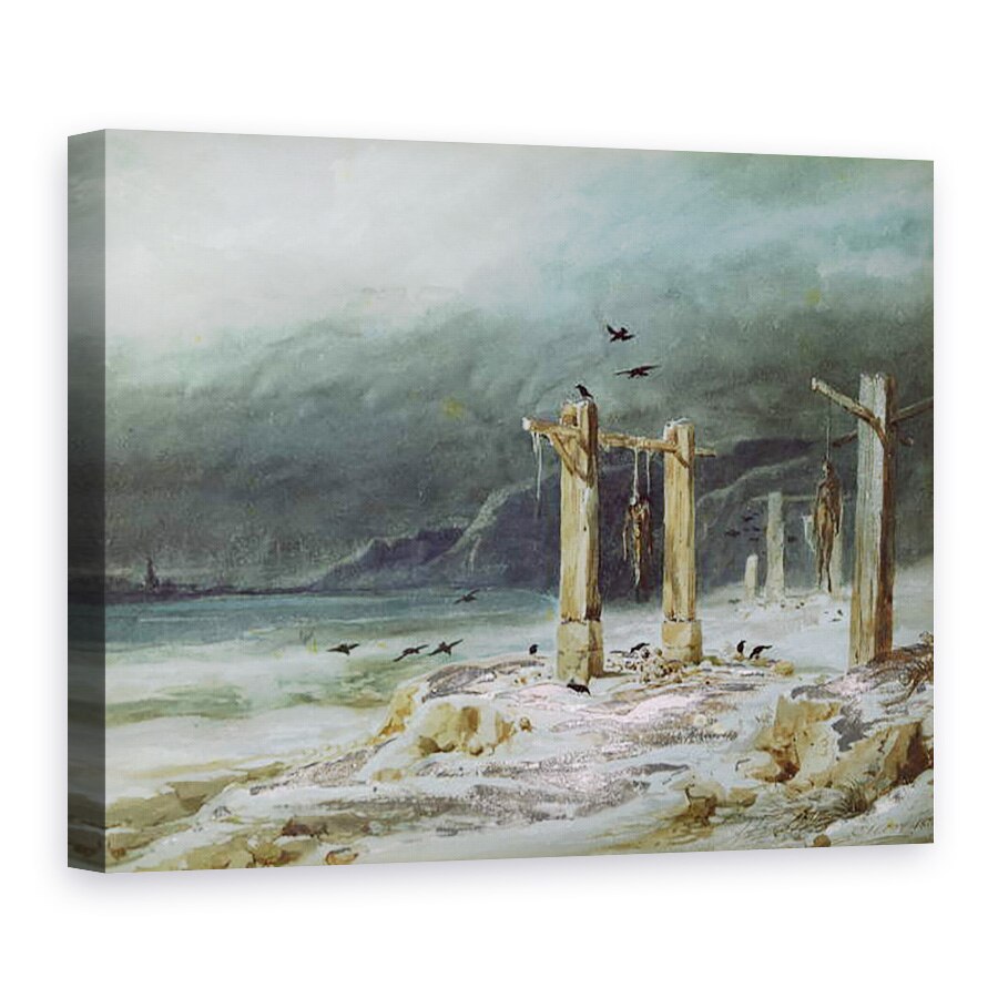 Tablou canvas - Pierre Luc Charles Ciceri - spanzuratoare, 75 x 100 cm