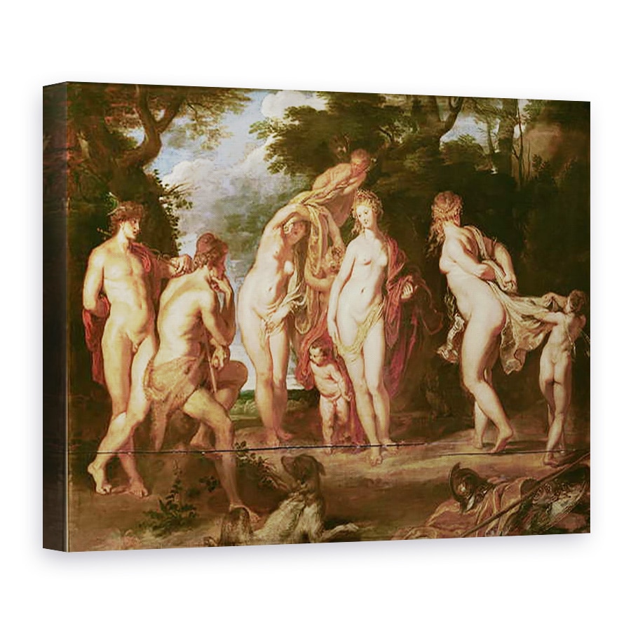 Tablou canvas - Peter Paul Rubens - Hotararea de la Paris, 60 x 80 cm