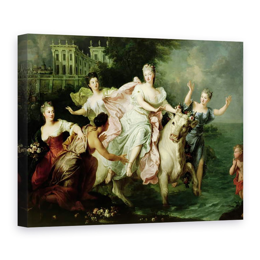 Tablou canvas - Pierre Gobert - Europa fiind purtata de Jupiter metamorfozata intr-un taur, 60 x 80 cm