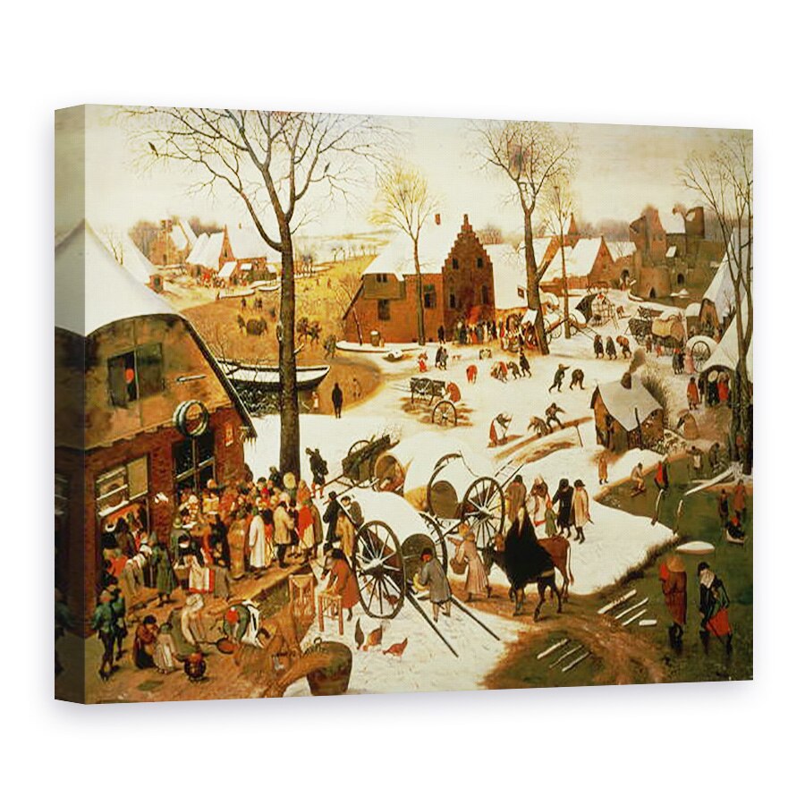 Tablou canvas - Pieter Brueghel the Younger - Recensamant la Betleem, 75 x 100 cm