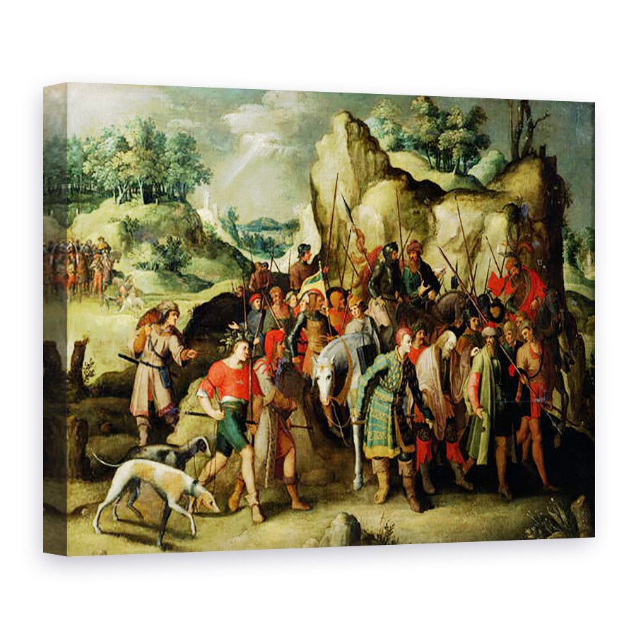 Tablou canvas - Pieter Brueghel the Younger - Sfantul Pavel a condus la Damasc dupa convertirea sa, 75 x 100 cm