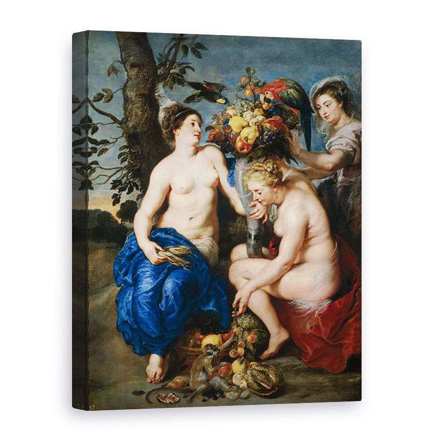 Tablou canvas - Peter Paul Rubens - Ceres cu doua nimfe, 60 x 80 cm