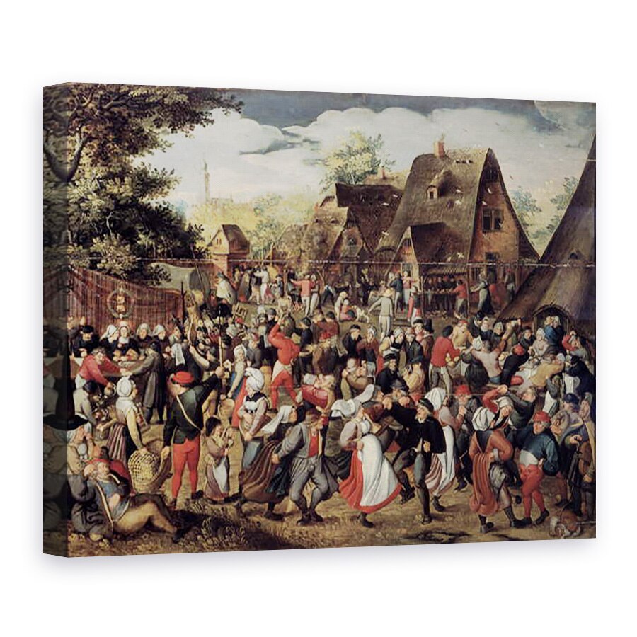 Tablou canvas - Pieter Brueghel the Younger - Festivalul satului, 75 x 100 cm