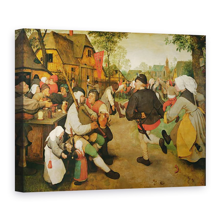 Tablou canvas - Pieter Bruegel the Elder - Dans taran, 75 x 100 cm