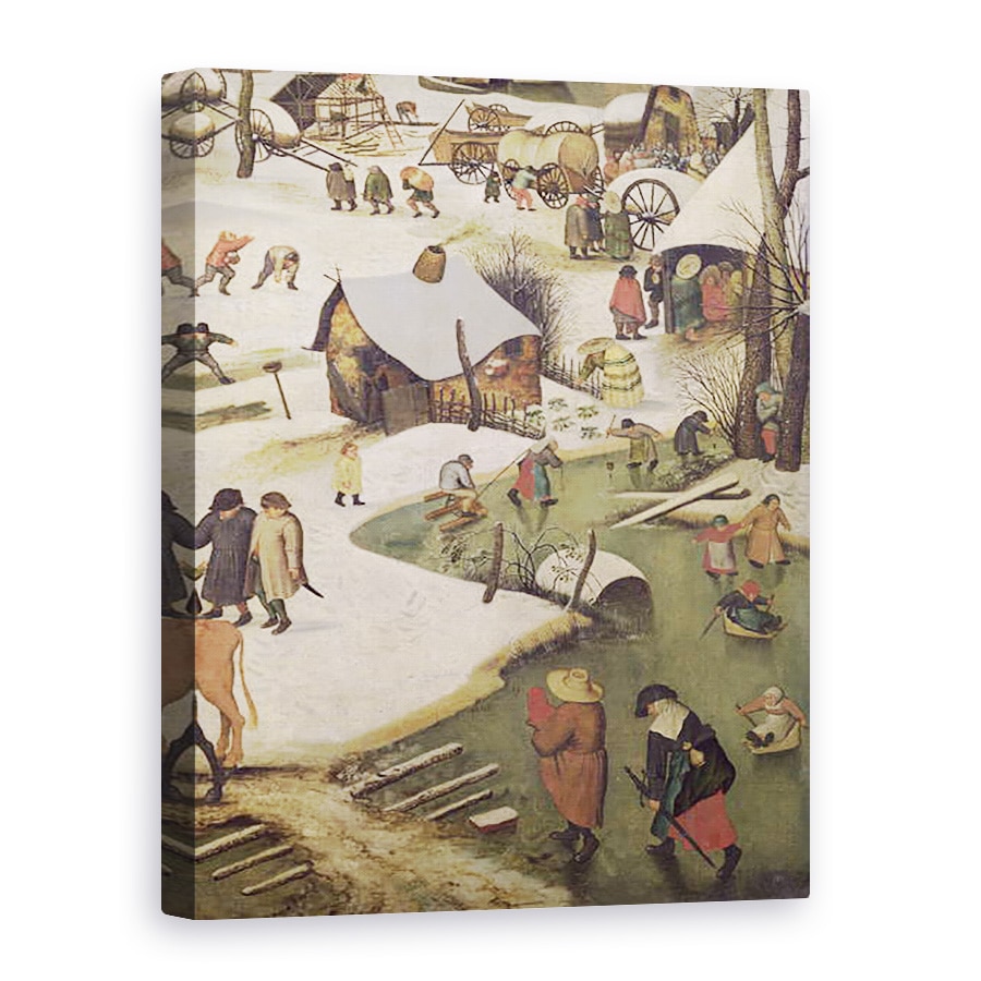 Tablou canvas - Pieter Bruegel the Elder - Recensamantul din Betleem IV, 75 x 100 cm
