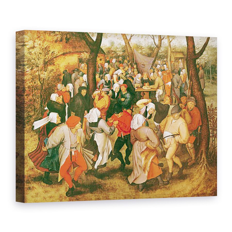 Tablou canvas - Pieter Brueghel the Younger - Dansul Nuntii, 75 x 100 cm