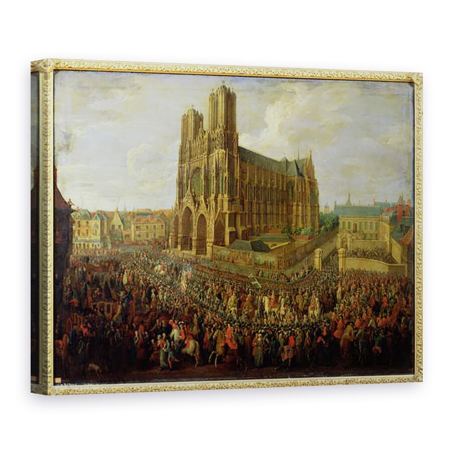 Tablou canvas - Pierre-Denis Martin - Procesiunea regelui Ludovic al XV-lea 1710-74 dupa incoronarea sa, 26 octombrie 1722, 75 x 100 cm