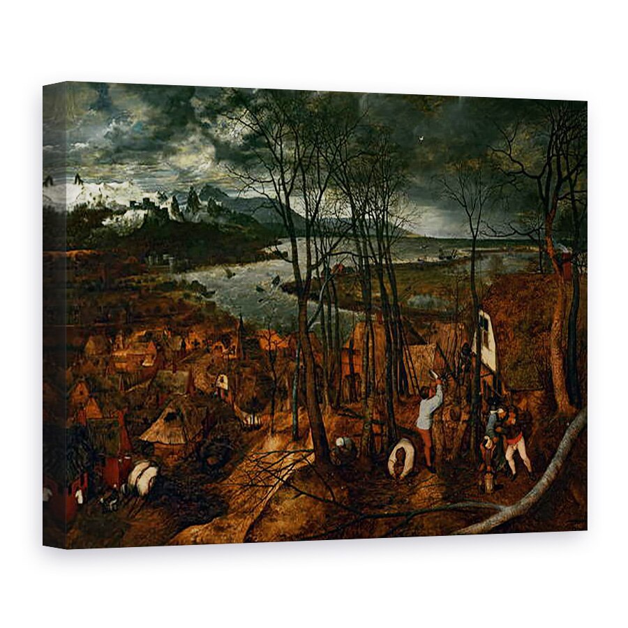 Tablou canvas - Pieter Bruegel the Elder - Ziua sumbra primavara devreme, 75 x 100 cm