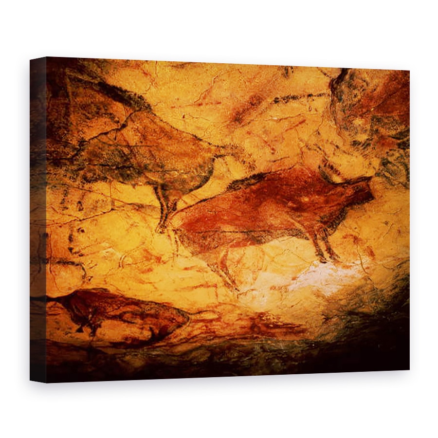 Tablou canvas - Prehistoric - Bizonul din pesterile din Altimira, 75 x 100 cm