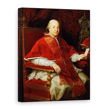 Tablou canvas - Pompeo Girolamo Batoni - Papa Pius al VI-lea 1717-99 c.1775-76, 75 x 100 cm Tablou canvas - Pompeo Girolamo Batoni - Papa Pius al VI-lea 1717-99 c.1775-76, 75 x 100 cm