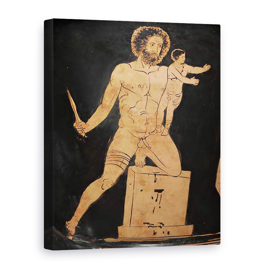 Tablou canvas - Policoro Painter - Detaliu al unui Lucanian Calyx-Krater, 75 x 100 cm