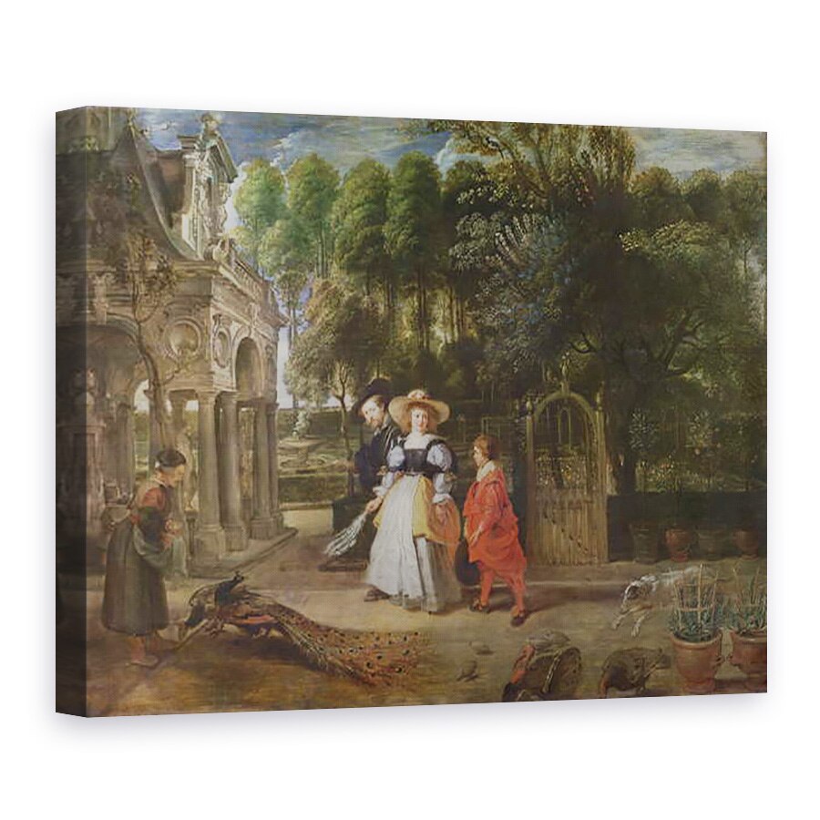Tablou canvas - Peter Paul Rubens - Rubens si Helene Fourment 1614-73 in gradina, 60 x 80 cm