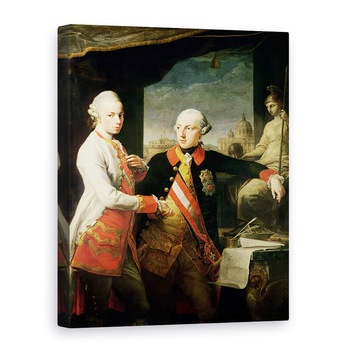 Tablou canvas - Pompeo Girolamo Batoni - Kaiser Joseph al II-lea 1741-90 si Marele Duce Leopold de Toscana, 1769, 60 x 80 cm Tablou canvas - Pompeo Girolamo Batoni - Kaiser Joseph al II-lea 1741-90 si Marele Duce Leopold de Toscana, 1769, 60 x 80 cm