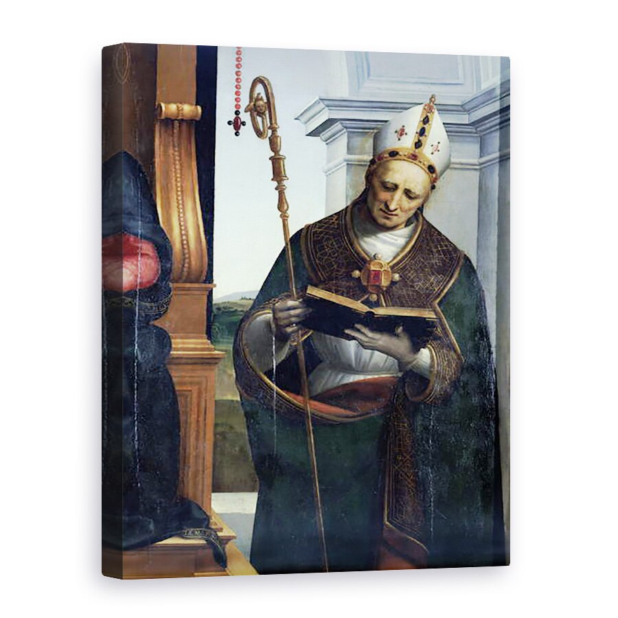 Tablou canvas - Raphael - Madonna si Pruncul cu Sfantul Ioan Botezatorul si Sfantul Nicolae din Bari, 75 x 100 cm