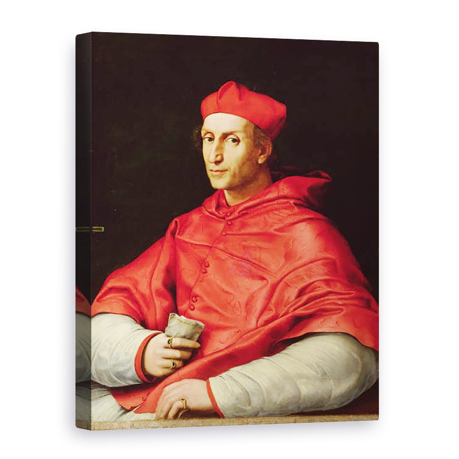 Tablou canvas - Raphael - Portretul Cardinalului Dovizzi de Bibbiena 1470-1520, 60 x 80 cm